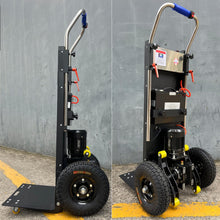 Load image into Gallery viewer, Electric Stair Climbing Hand Trucks Dolly Cart for Moving, 880lb Max Load, 1200W Motor Folding Stair Climber Cart, Powerful Powered Stair Climbing Dolly Heavy Duty