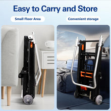 Load image into Gallery viewer, Electric Stair Climbing Hand Trucks, Upgrade Concave Frame, 176lbs Capacity Heavy Duty Stair Climber Moving Heavy Objects Up and Down Stairs Effortless, Aluminum Powered Stair Climbing Cart