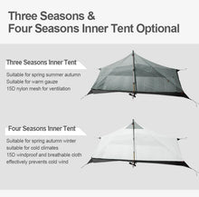 Load image into Gallery viewer, 3F UL Gear Lanshan Ultralight Tent Waterproof Professional Hiking Tent 1 Person 2 Person Tents
