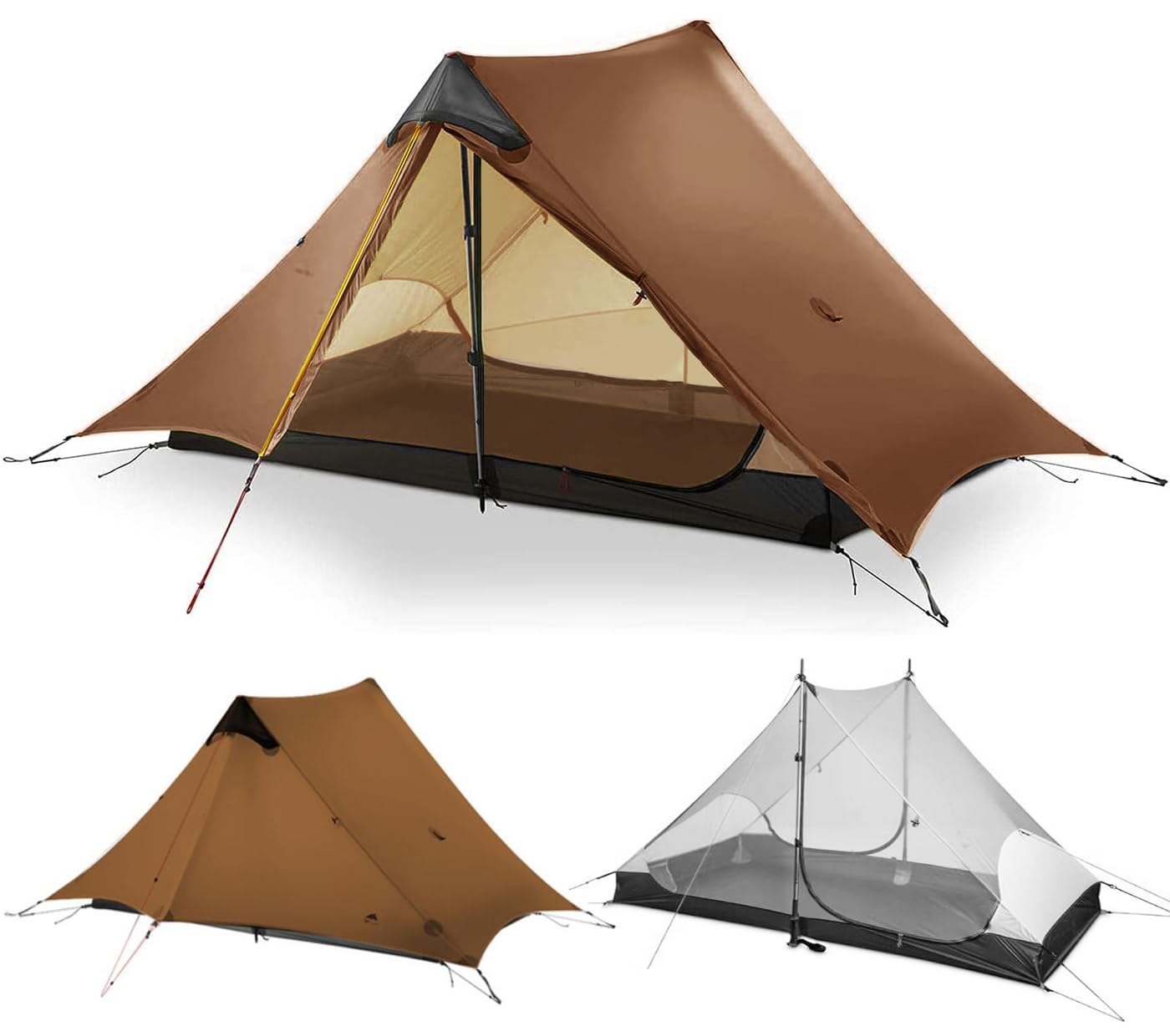 ROOMEDAL 3F UL Gear Lanshan ultralichte tent, waterdichte professionele wandeltent, 2 personententen voor kamperen, 3 seizoenen, backpackingstent ( groen, 2 personen, 3 seizoen ROOMEDAL 3F UL Gear Lanshan ultralichte tent, waterdichte professionele wandeltent, 2 personententen voor kamperen, 3 seizoenen, backpackingstent ( groen, 2 personen, 3 seizoen