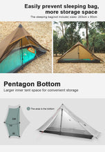Load image into Gallery viewer, 3F UL Gear Lanshan Pro Ultralight Tent 3-Season Camping Tent, Ideal for Camping in the Garden,Outdoor Lightweight Camping Shelter and Hiking Tent
