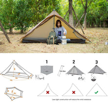 Load image into Gallery viewer, 3F UL Gear Lanshan PRO Lanshan Ultralight Tent 3 Season 4 Season Backpacking Tent for 1-Person or 2-Person, Waterproof Professional Tents for Camping, Kayaking, Climbing, Hiking
