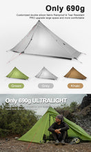 Load image into Gallery viewer, 3F UL Gear Lanshan PRO Lanshan Ultralight Tent 3 Season 4 Season Backpacking Tent for 1-Person or 2-Person, Waterproof Professional Tents for Camping, Kayaking, Climbing, Hiking
