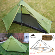 Load image into Gallery viewer, 3F UL Gear Lanshan Pro Ultralight Tent 3-Season Camping Tent, Ideal for Camping in the Garden,Outdoor Lightweight Camping Shelter and Hiking Tent
